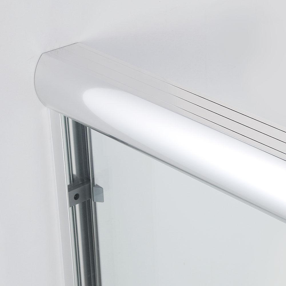 48 in. W x 72 in. H Sliding Framed Shower Doors Clear Glass