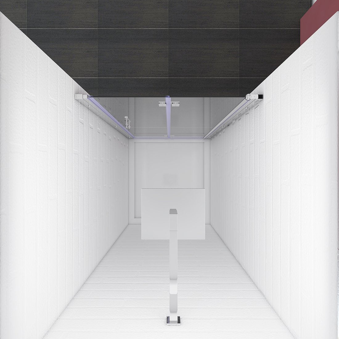 frameless glass shower door