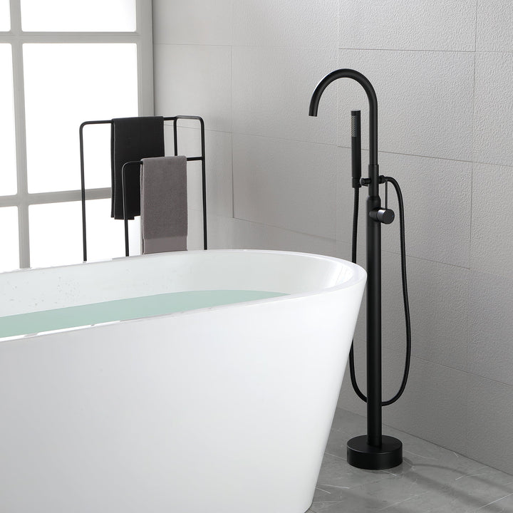 Single Handle Floor Mounted Clawfoot Tub Faucet