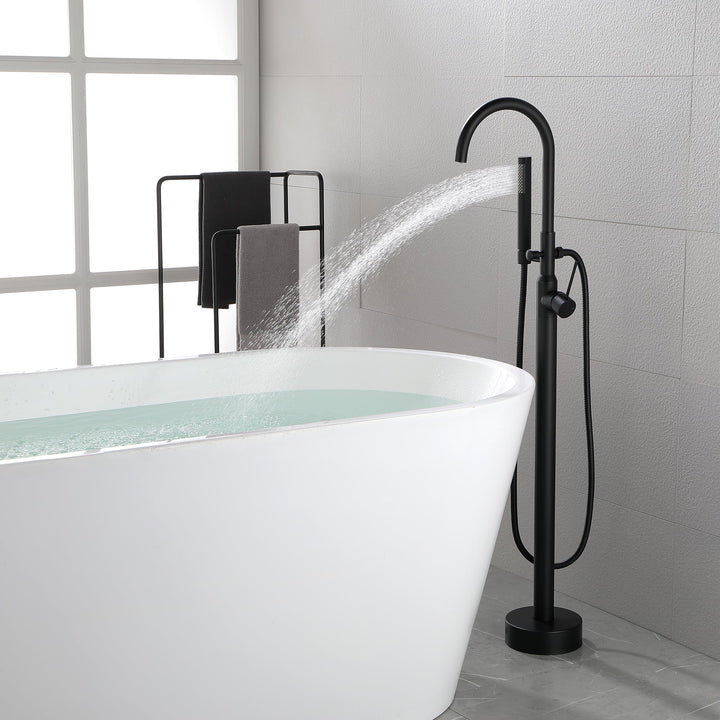 Single Handle Floor Mounted Clawfoot Tub Faucet