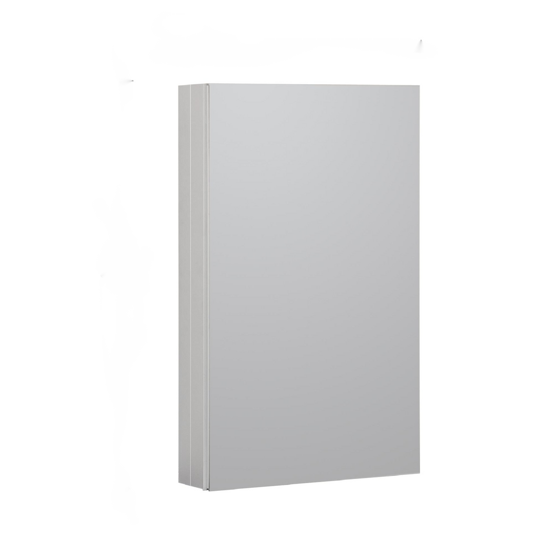 19 in. x 30 in. Frameless Recessed or Surface-Mount Beveled Single Mirror Bathroom Medicine Cabinet