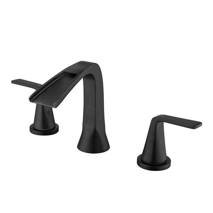 Two Handles Three-Hole Widespread Bathroom Faucet