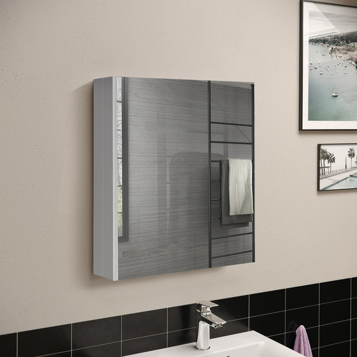 16 in. x 20 in. Frameless Recessed or Surface-Mount Beveled Single Mirror Bathroom Medicine Cabinet