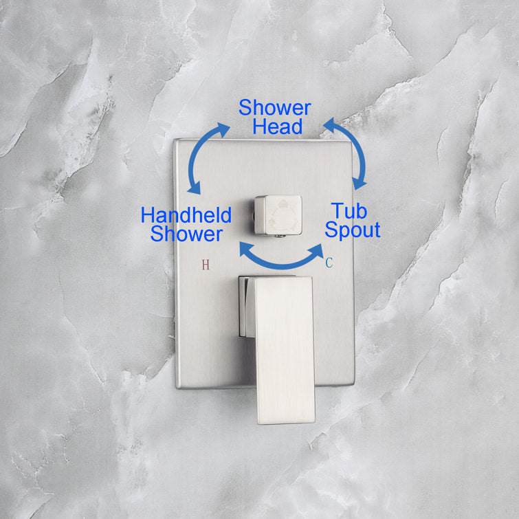 Complete Shower System with Rough-in Valve