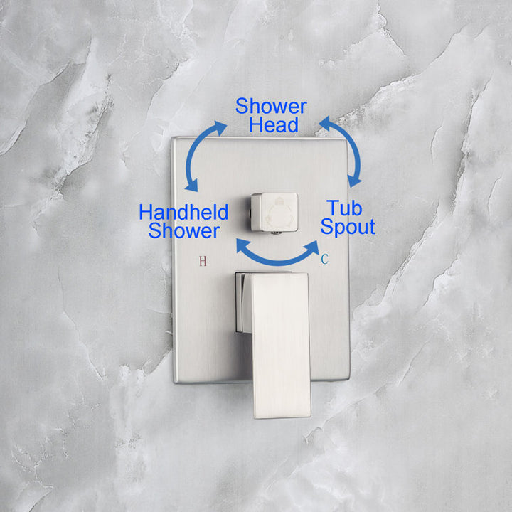 Complete Shower System with Rough-in Valve