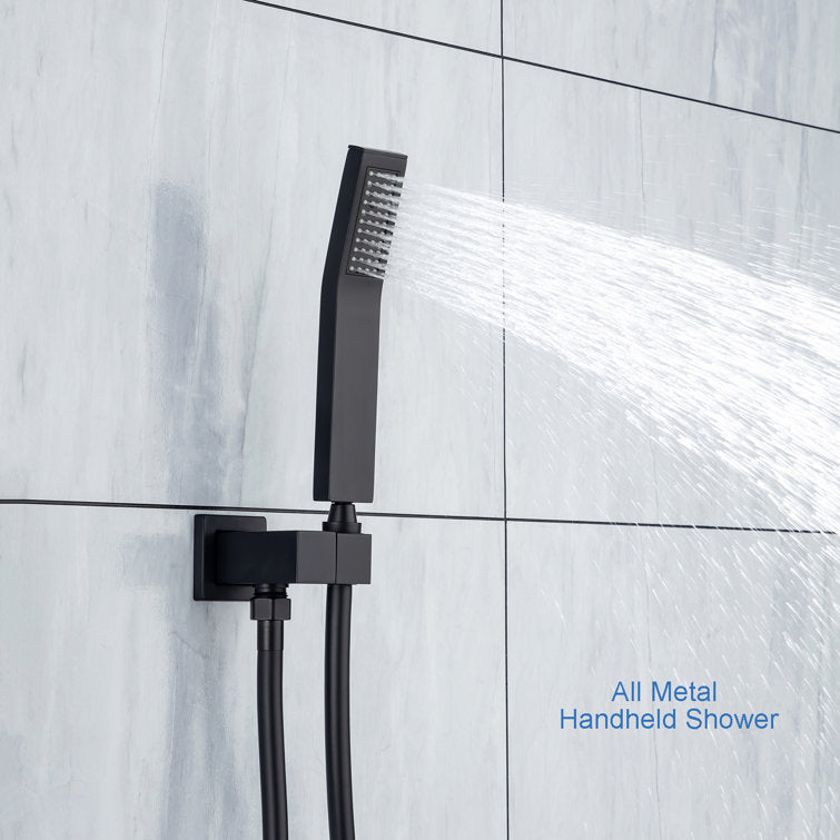 Complete Ceiling Shower System with Rough-in Valve