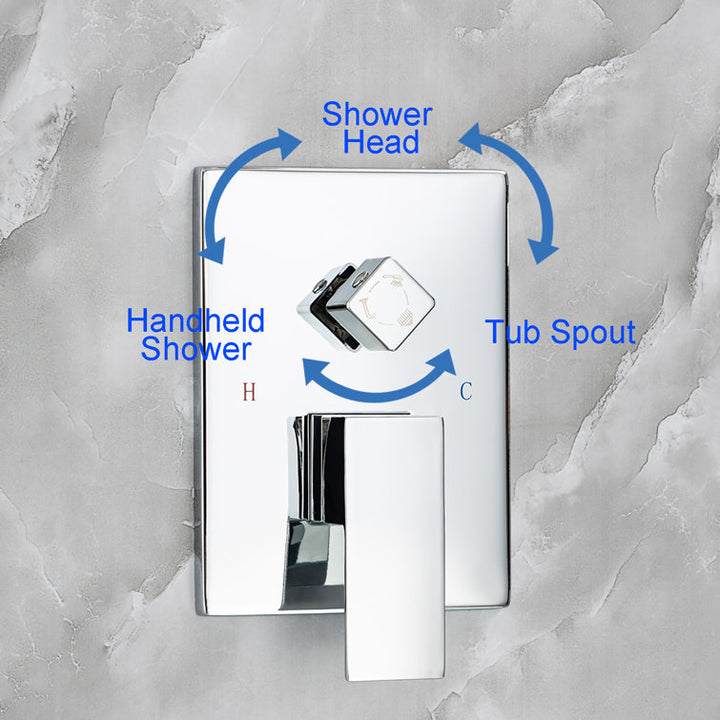 Complete Shower System with Rough-in Valve