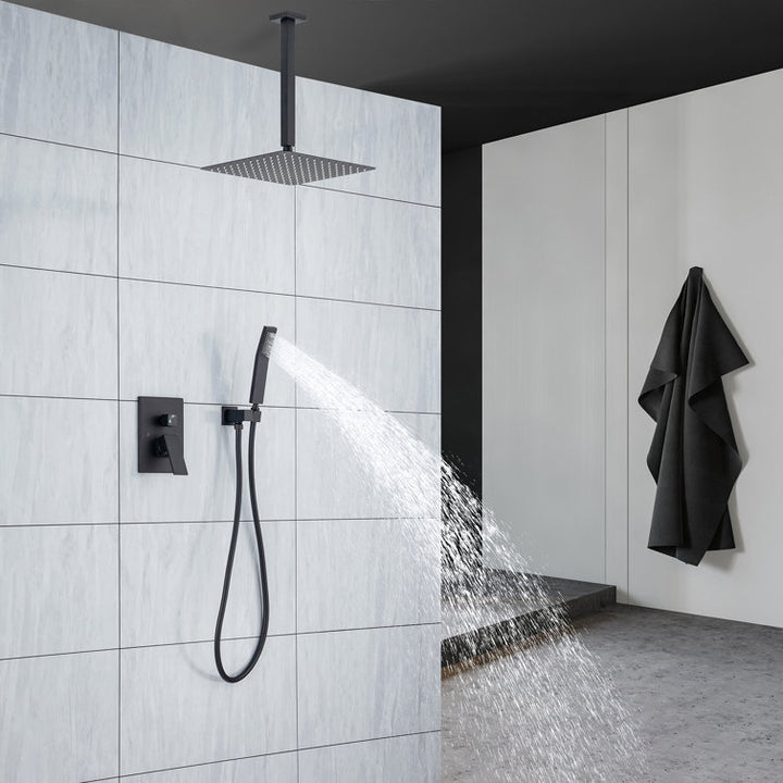 Complete Ceiling Shower System with Rough-in Valve