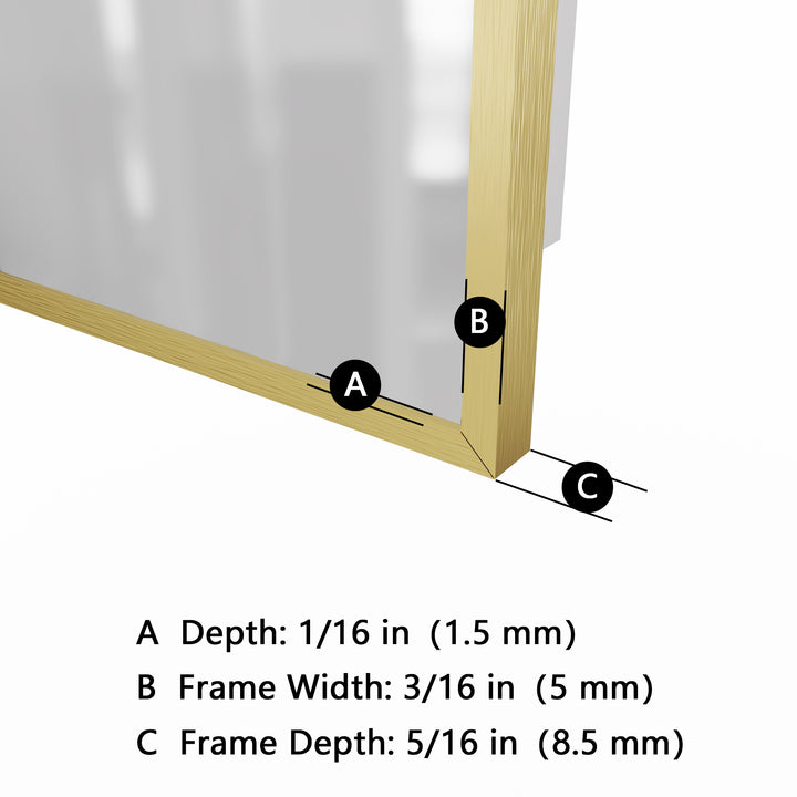 24 in. W x 32 in. H Rectangular Framed Vertical Wall Mount Bathroom Vanity Mirror with LED Light