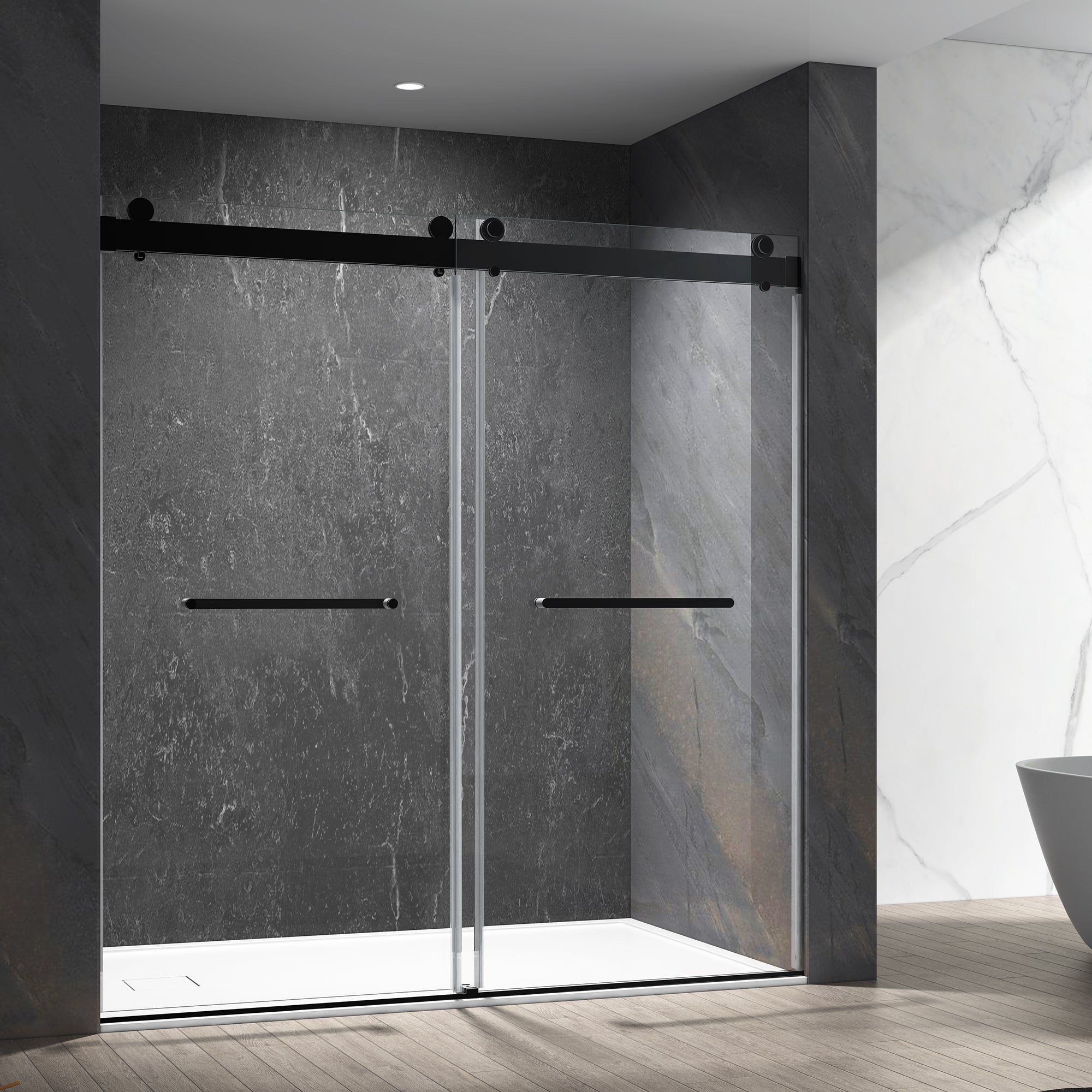 bathroom shower glass doors