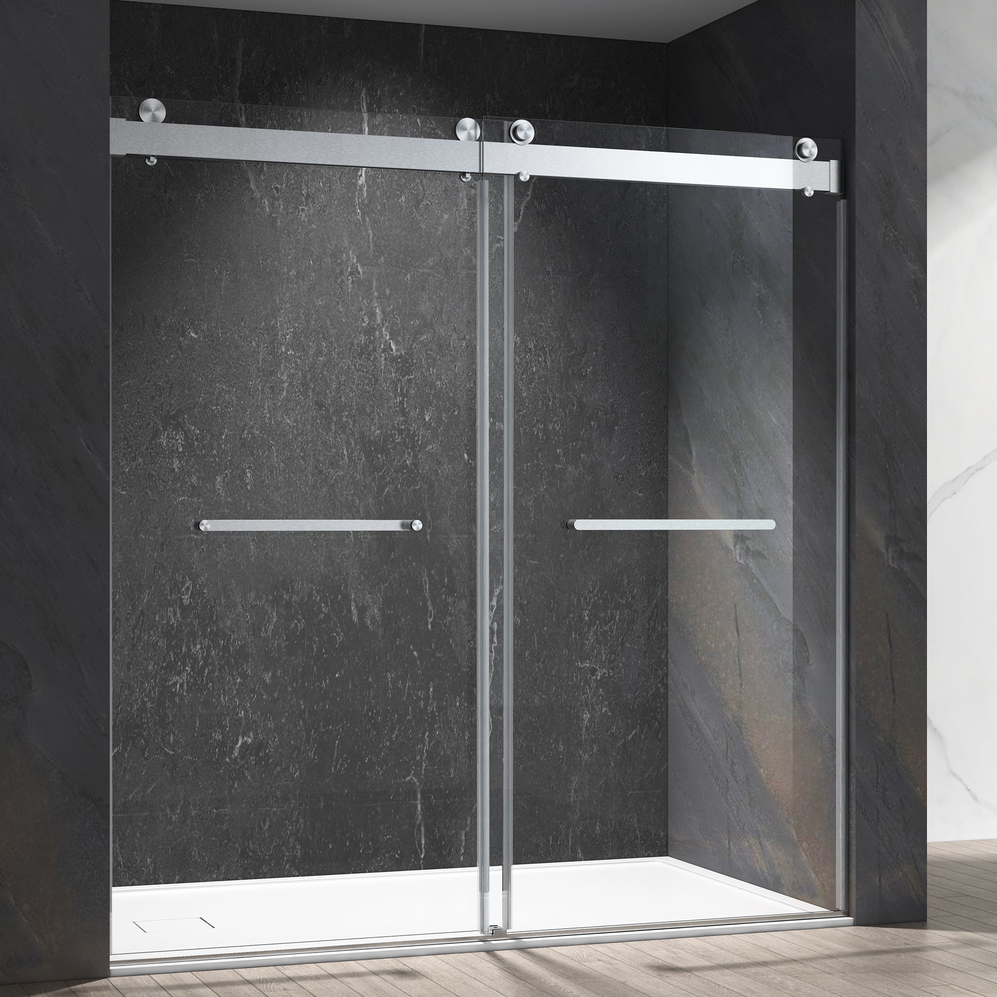 bathtub shower glass door