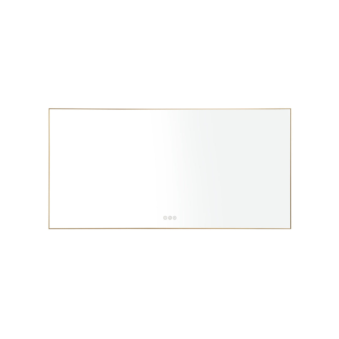 72x 36 Inch Framed LED Mirror Bathroom Vanity Mirror with Back Light