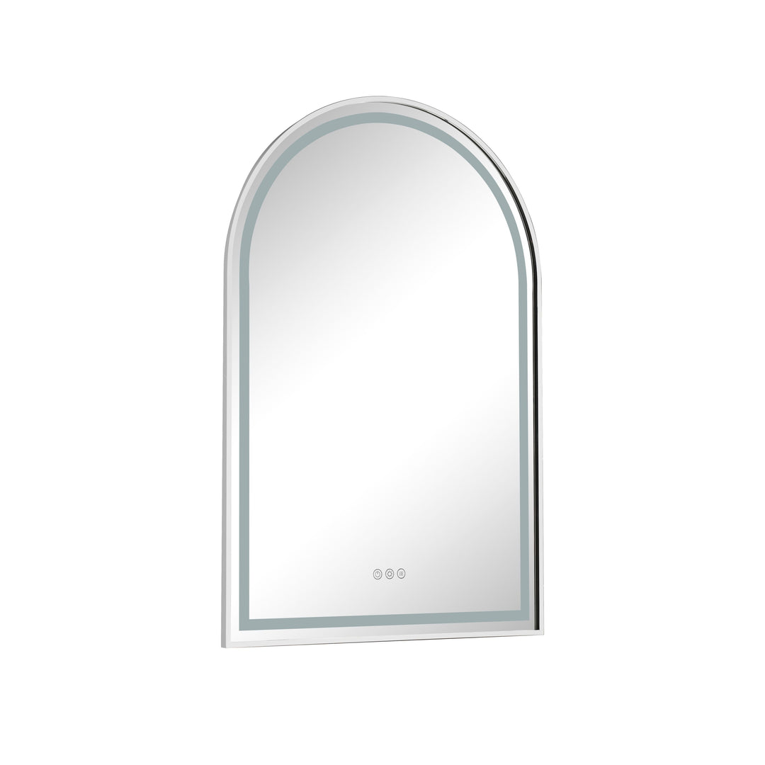 39 in. W x 26 in. H Framed Anti-Fog Dimmable Wall Mount LED Bathroom Vanity Mirror