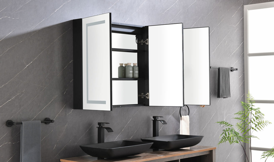 48 in. W x30 in. H Rectangular LED Mirror Anti-Fog Dimmable Wall Mount Bathroom Vanity