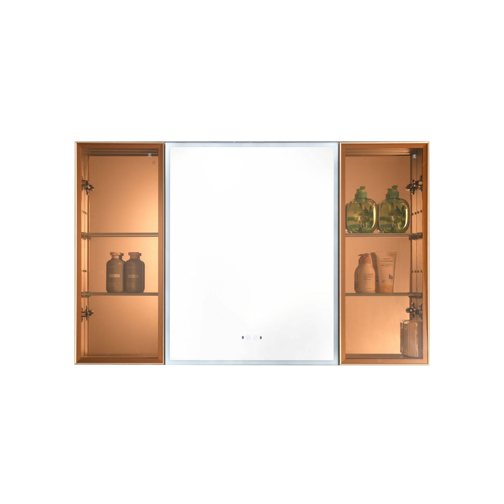 lighted medicine cabinet with mirror