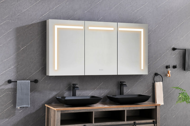 lighted medicine cabinets with mirrors