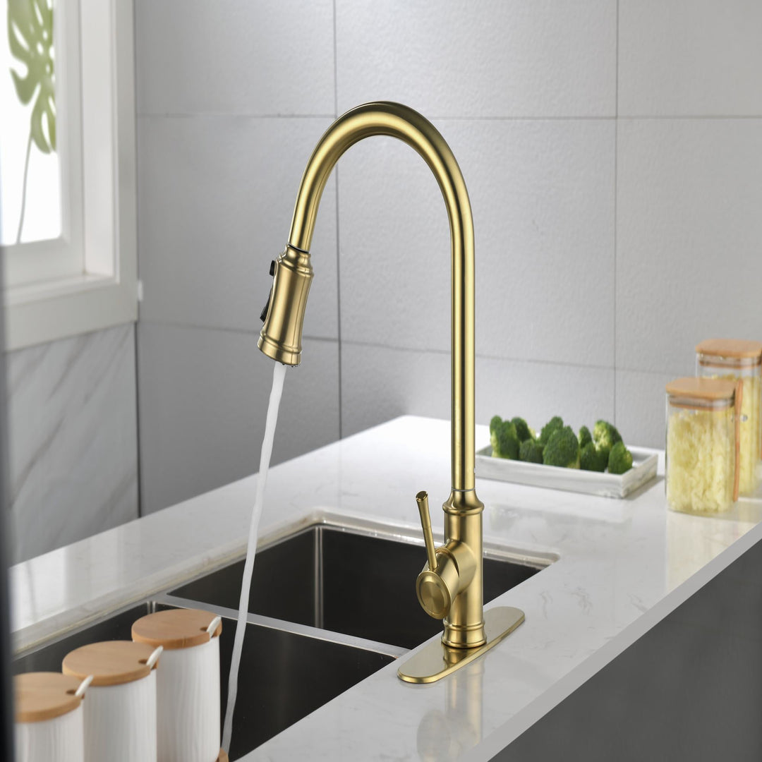 Single Level Stainless Steel Kitchen Sink Faucets