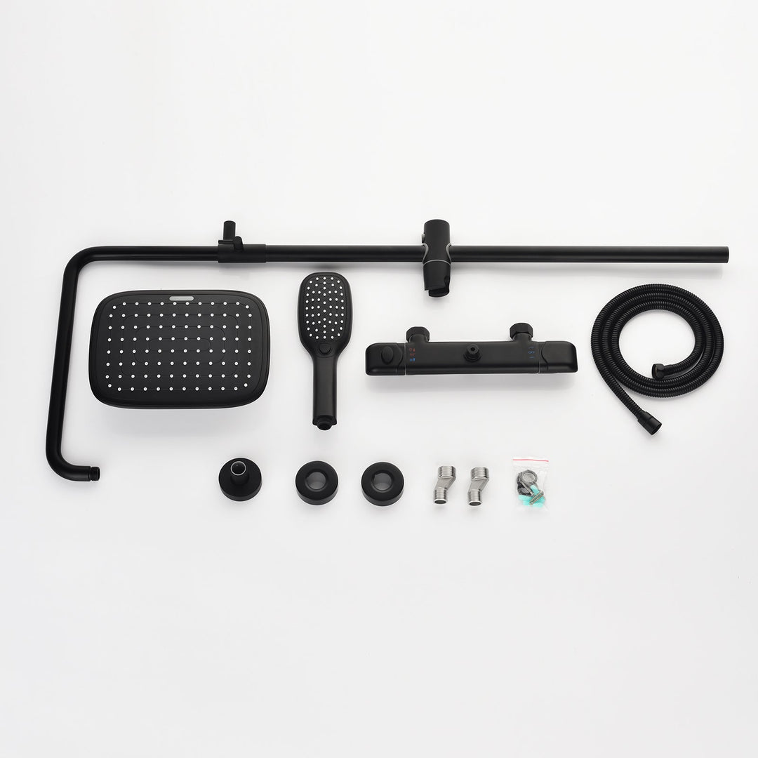 2-Function Thermostatic Rainfall Shower Head System
