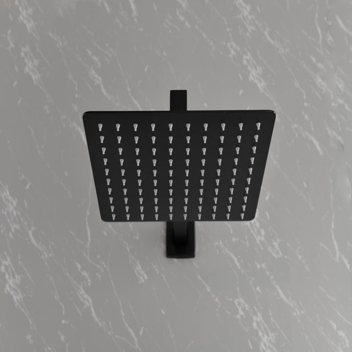 10 inch Brass Matte Black Shower Faucet Set Shower System