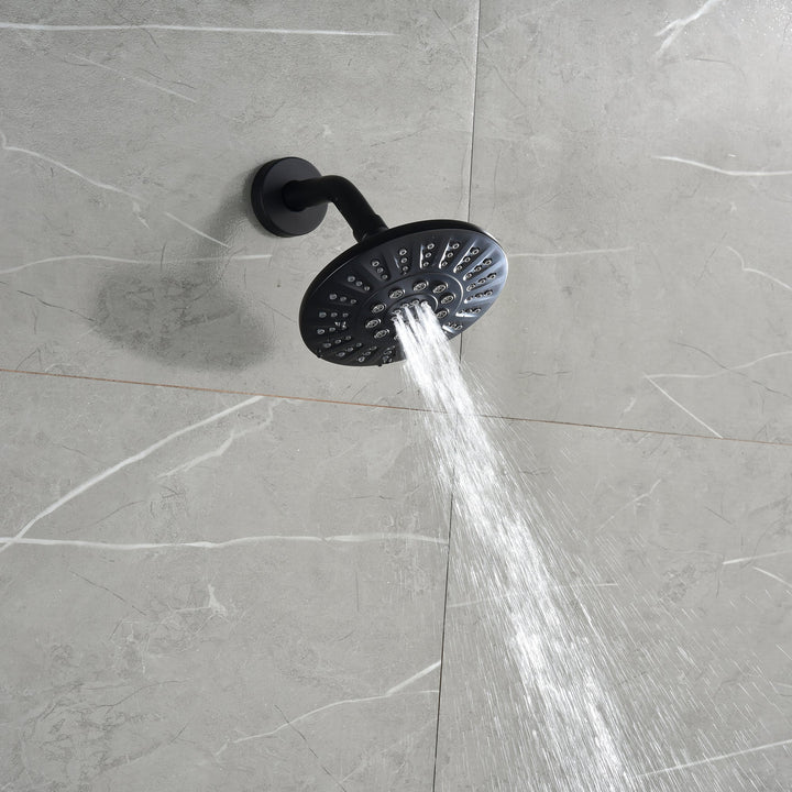 Matte Black 1-Handle Bathtub and Shower Faucet with Valve