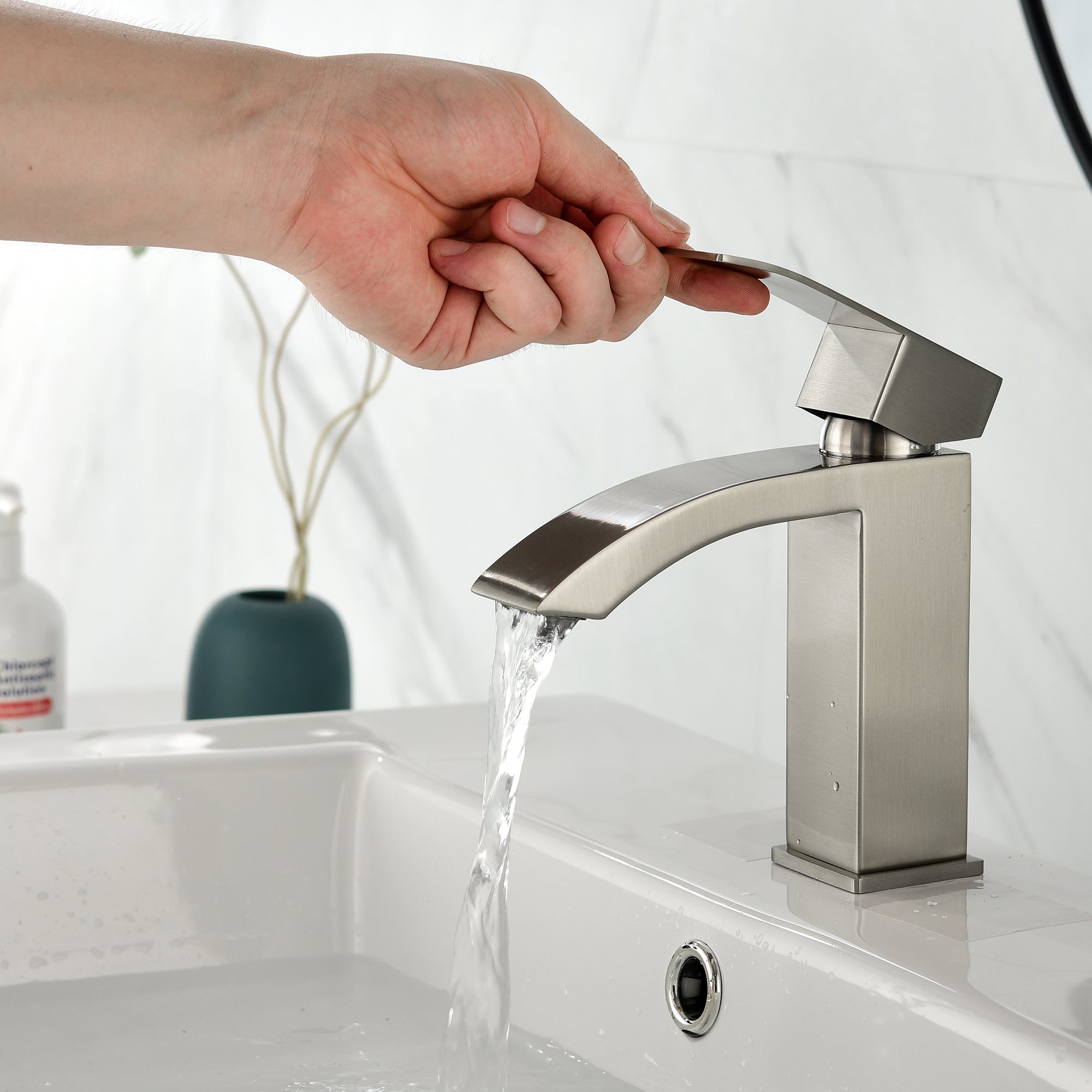 bathroom faucets brushed nickel