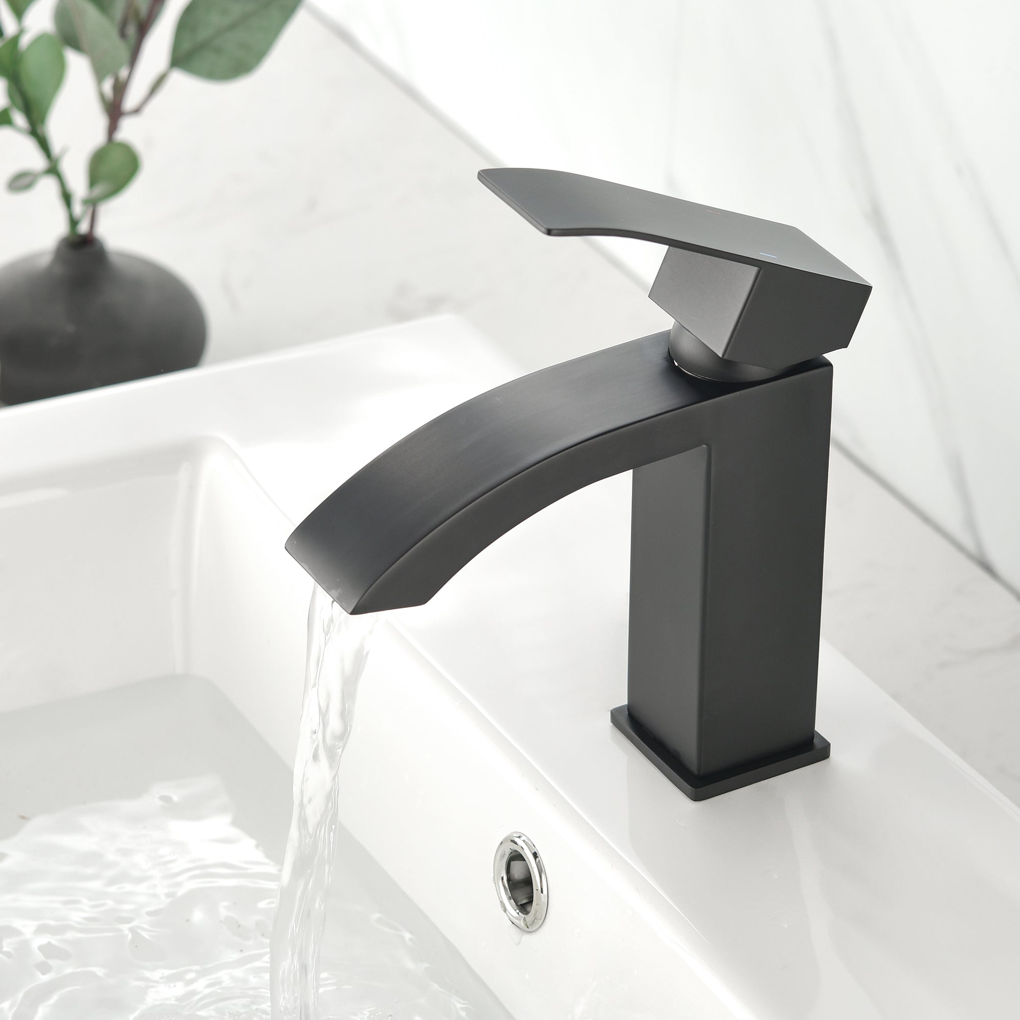 brushed nickel bathroom faucet