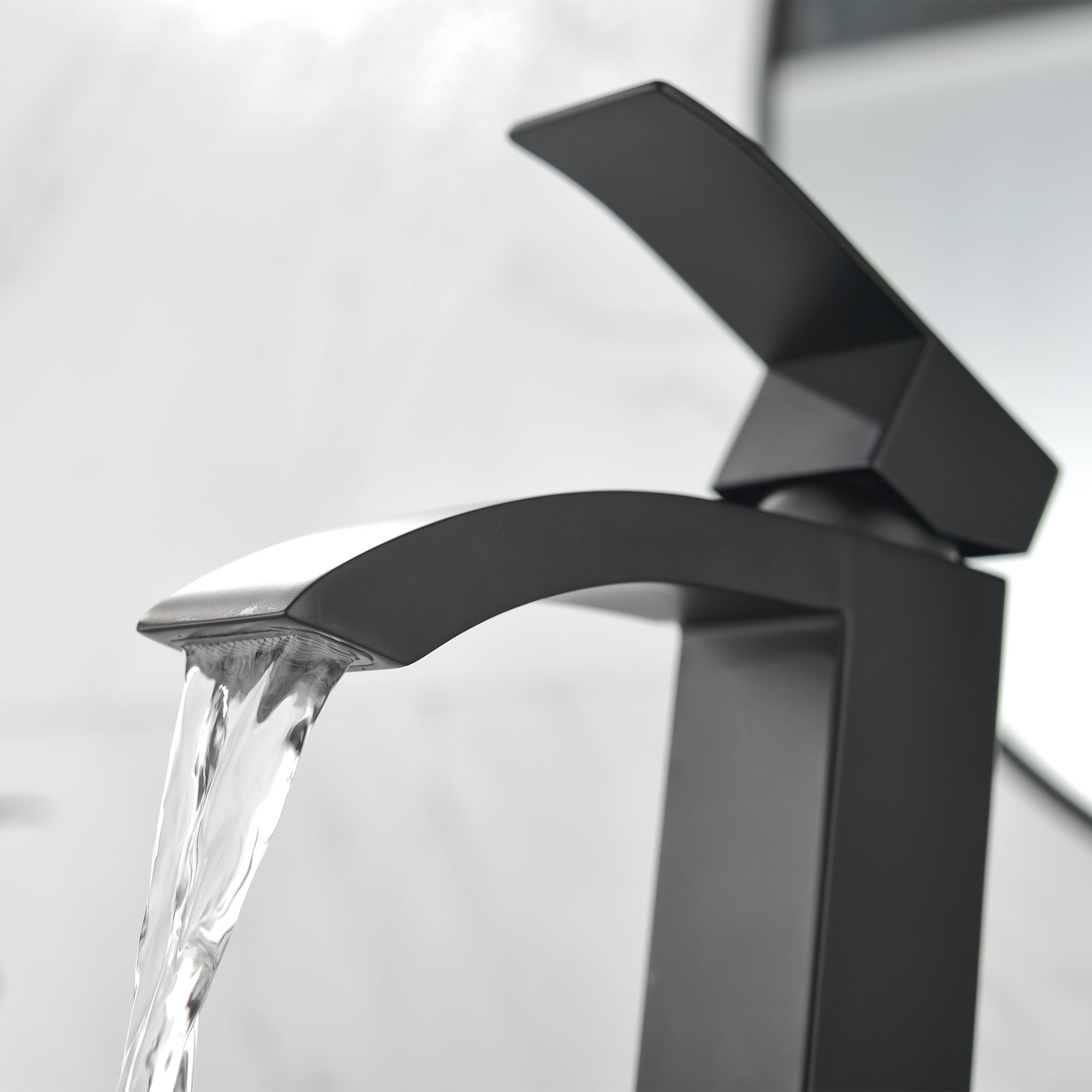 black faucet bathroom