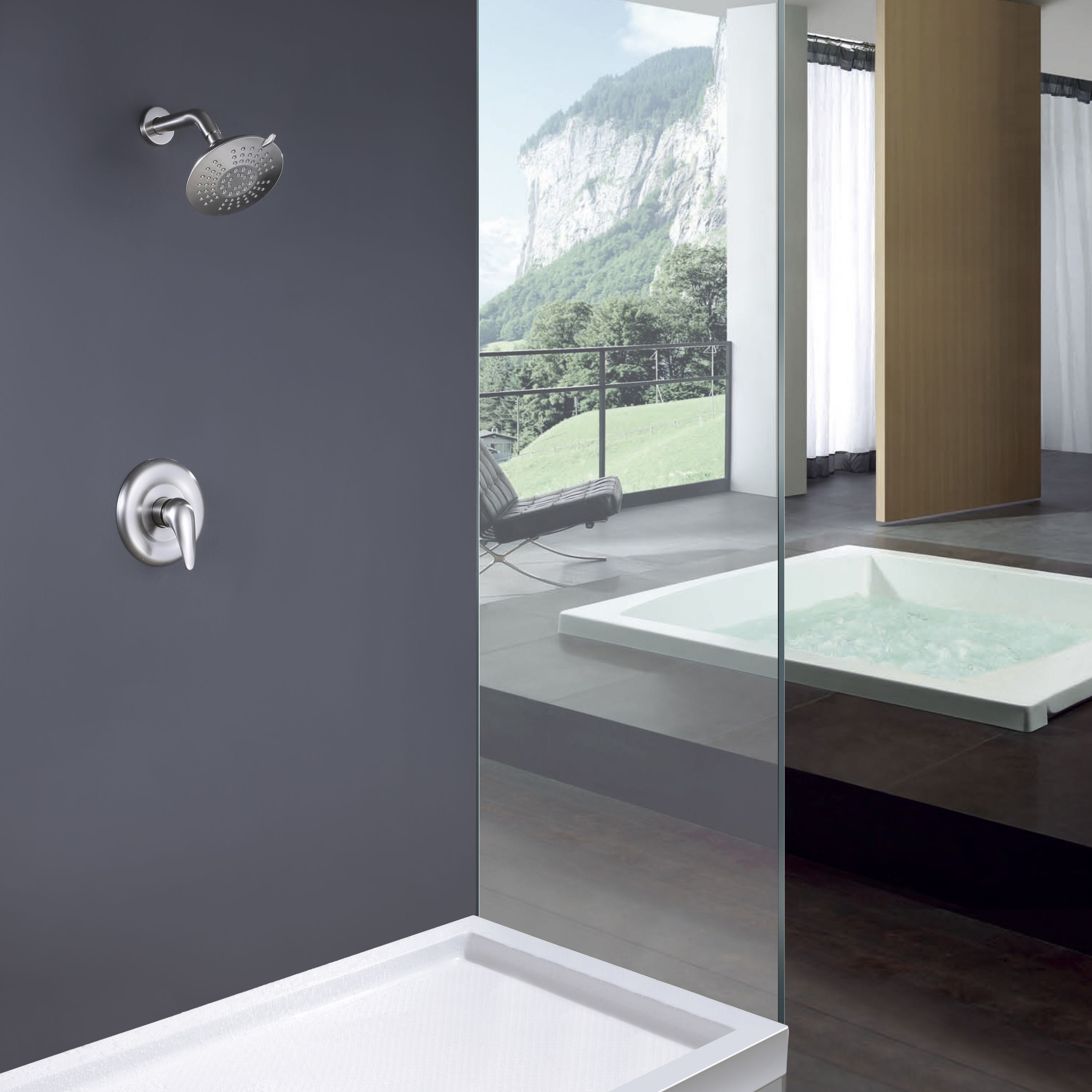 dual shower head system