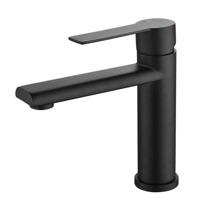 Bathroom Faucet Bathroom Sink Faucet Basin Vanity Faucet Deck Mount Single Handle Single Hole Modern Bathroom Faucet Matte Black