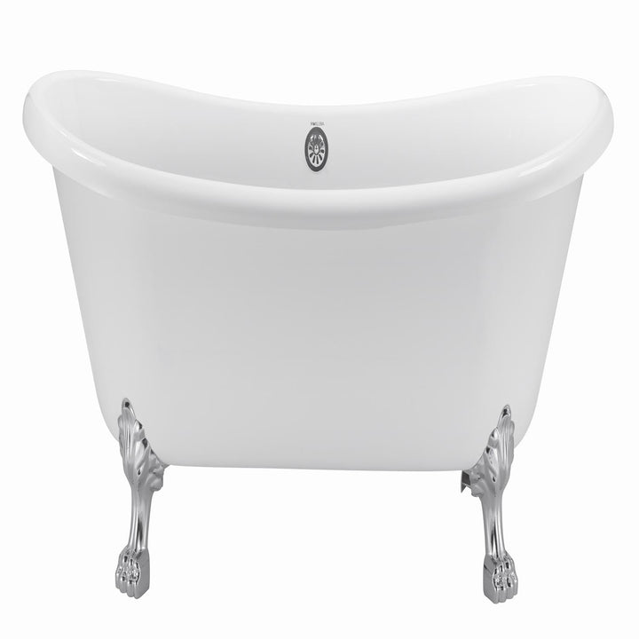 66″ Gloss Acrylic Oval Freestanding Soaking Bathtub