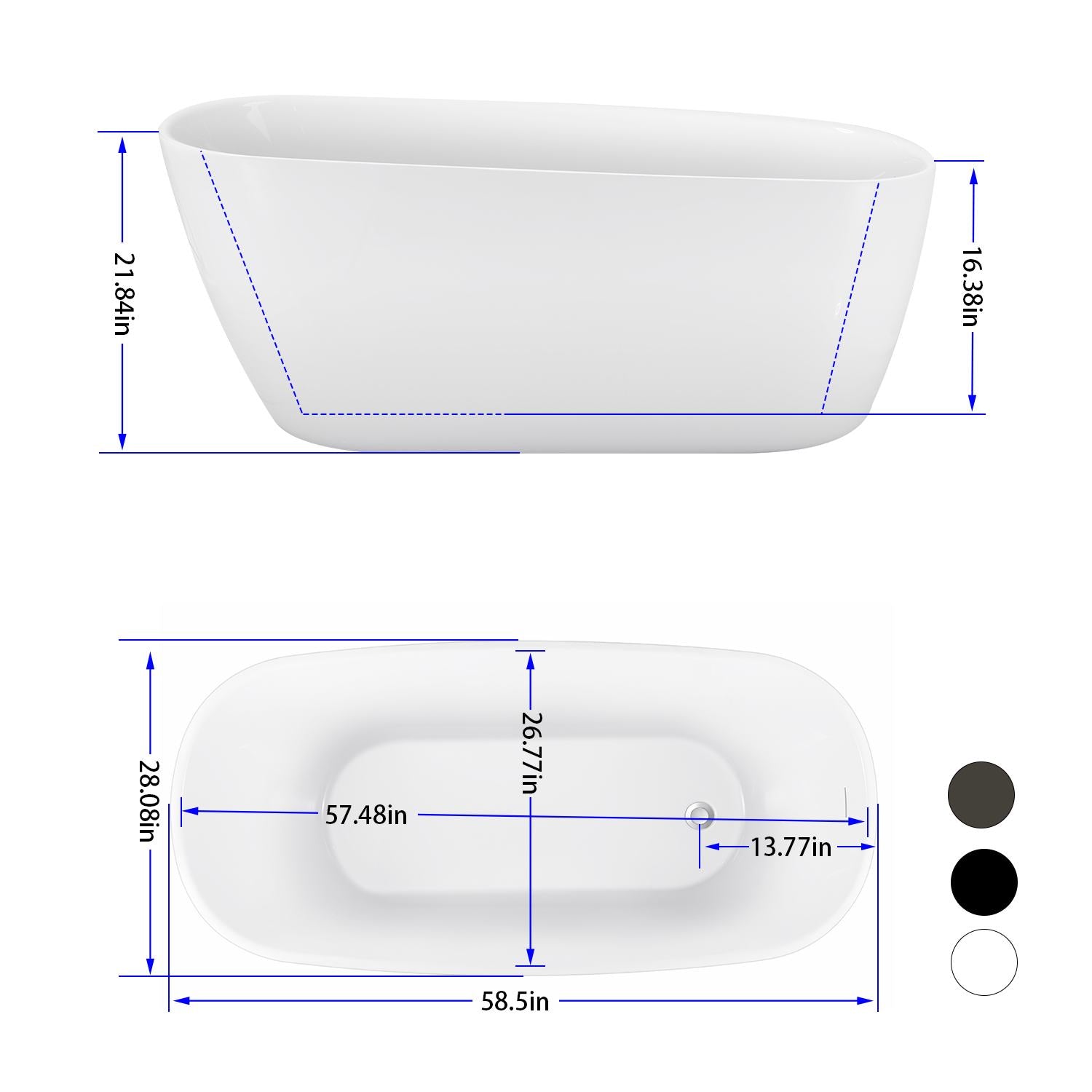soaking bathtub