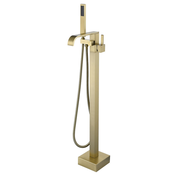 Freestanding Bathtub Faucet With Handheld Shower