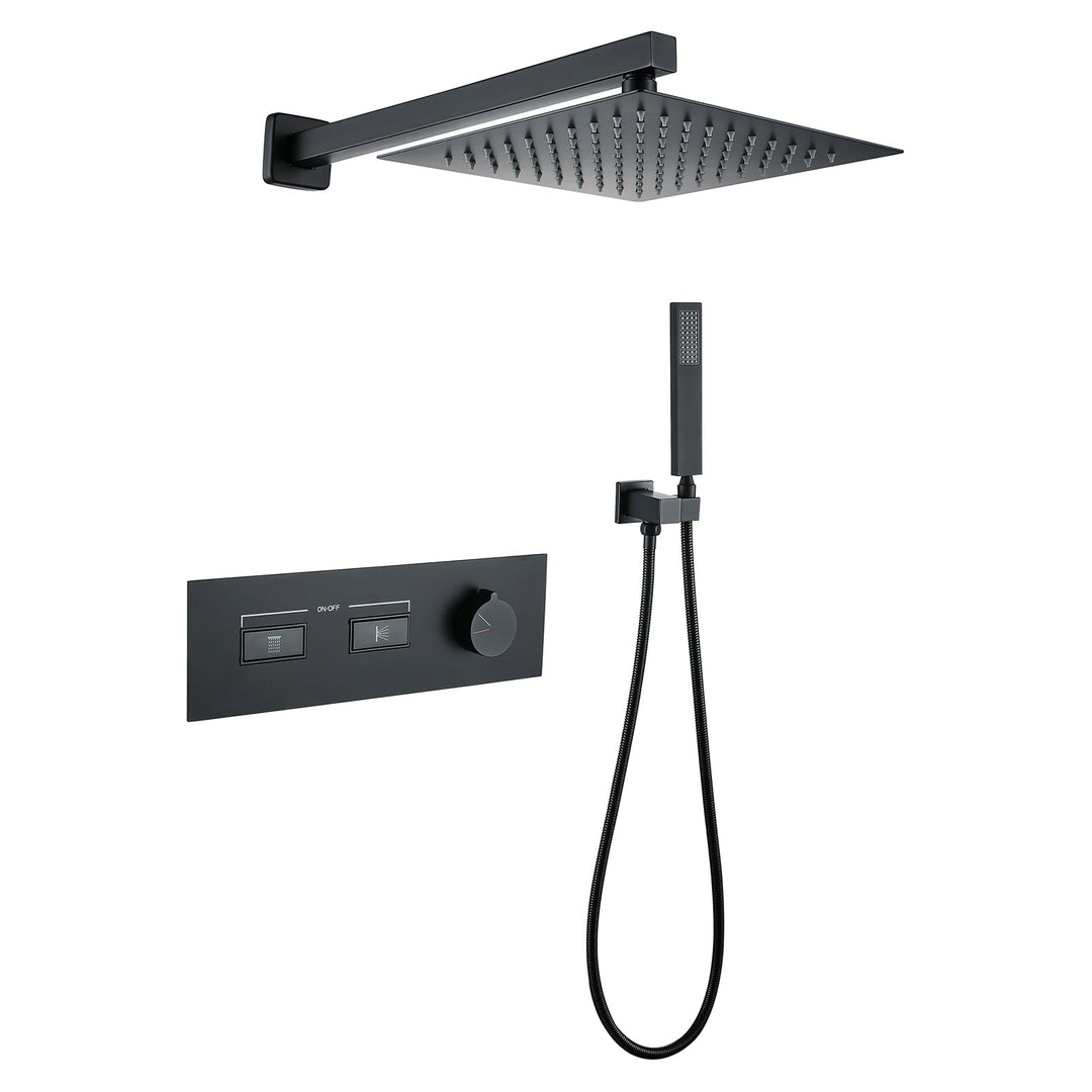 10 inch Wall Mounted Dual Function Shower System With Embedded-Box
