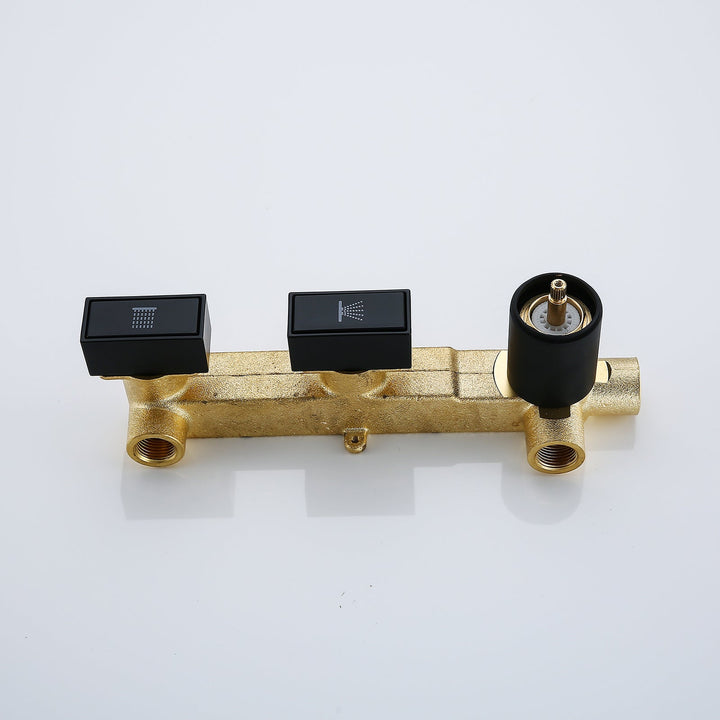 10 inch Wall Mounted Dual Function Shower System With Embedded-Box