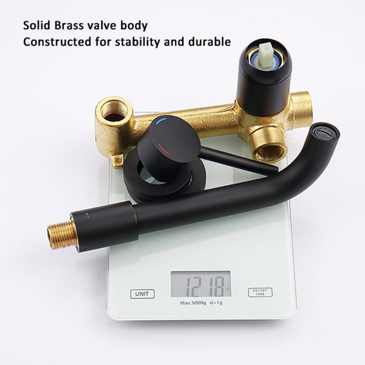 Single Handle 2 Holes Brass Rough-in Valve Included