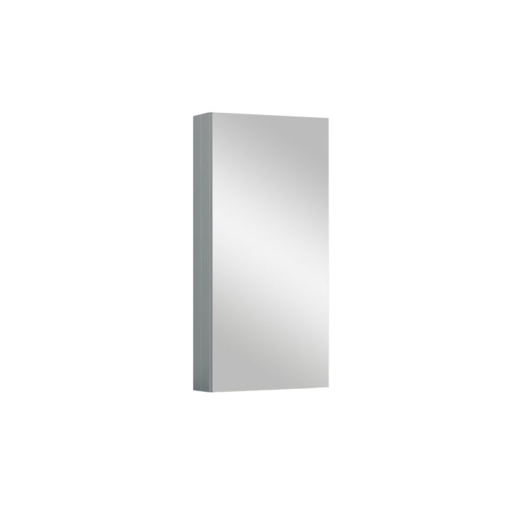 15 in. x 36 in. Frameless Recessed or Surface-Mount Beveled Single Mirror Bathroom Medicine Cabinet