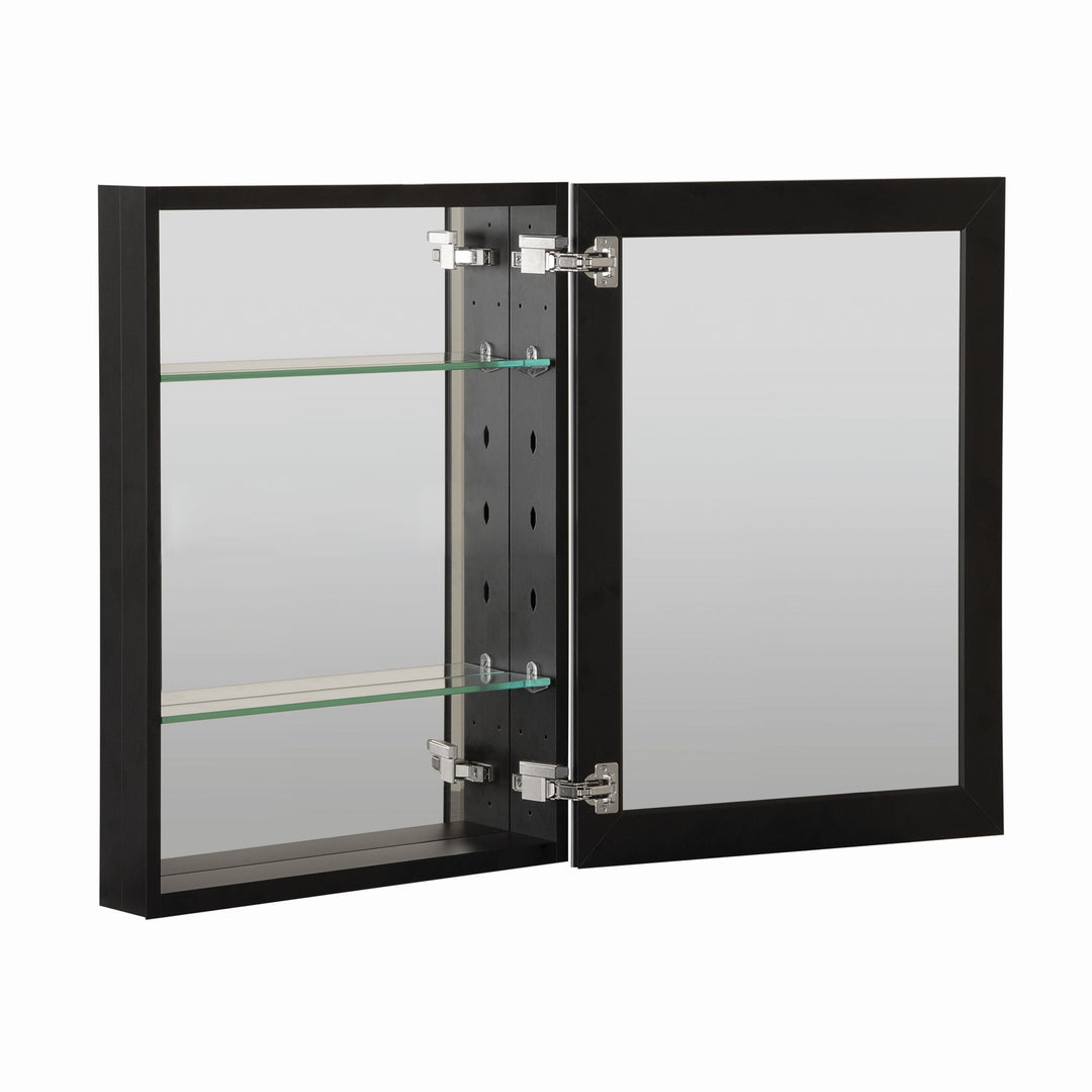 20 in. x 26 in. Frameless Recessed or Surface-Mount Beveled Single Mirror Bathroom Medicine Cabinet