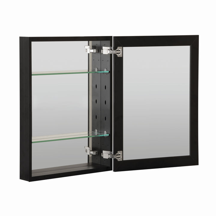 20 in. x 26 in. Frameless Recessed or Surface-Mount Beveled Single Mirror Bathroom Medicine Cabinet