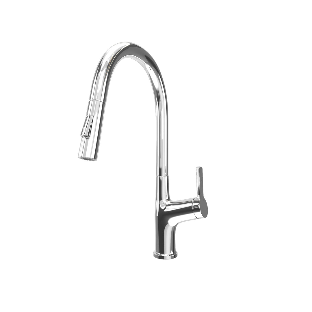 Kitchen Faucet with Pull Down Sprayer, High Arc Single Handle Kitchen Sink Faucet, Pull Out Kitchen Faucet Single Hole, Chrome