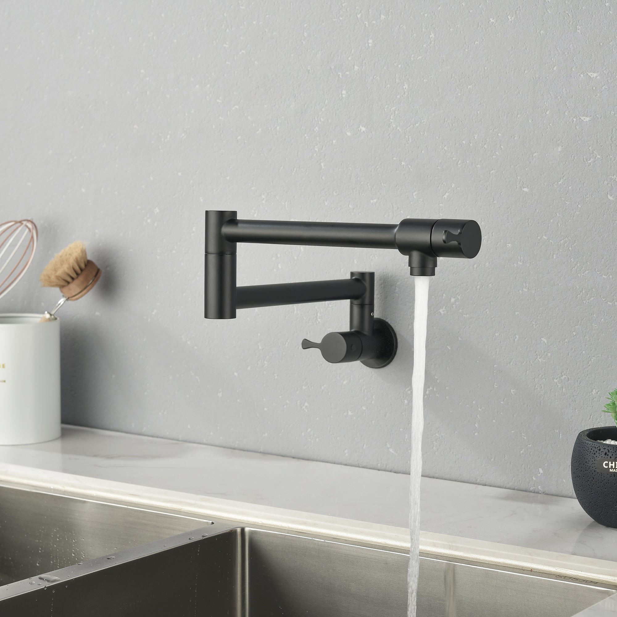 Wall Mount Kitchen Sink Faucet