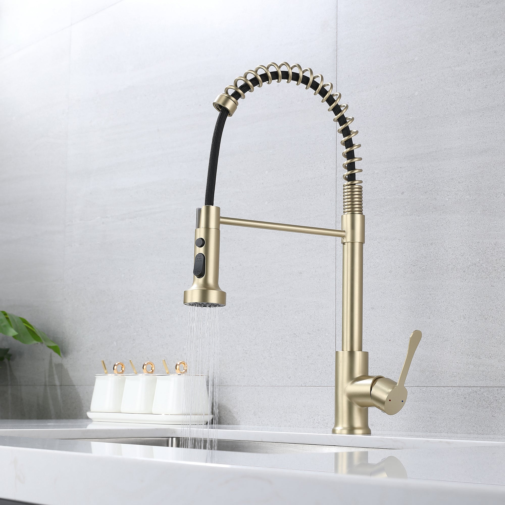 Pull Down Kitchen Faucet