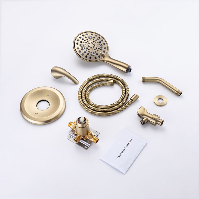 Single-Handle 6-Spray Round High Pressure Shower Faucet with 6 in. Shower Head