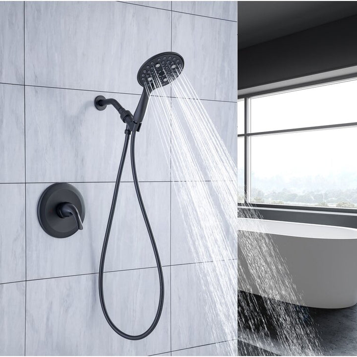 Single-Handle 6-Spray Round High Pressure Shower Faucet with 6 in. Shower Head