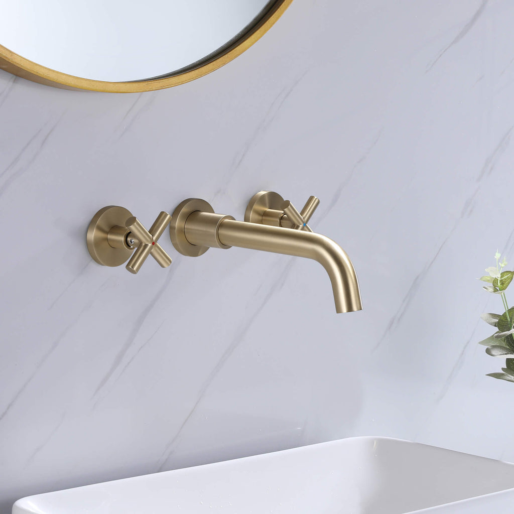 Wall Mounted Bathroom Basin Faucet with cUPC Certification Valve