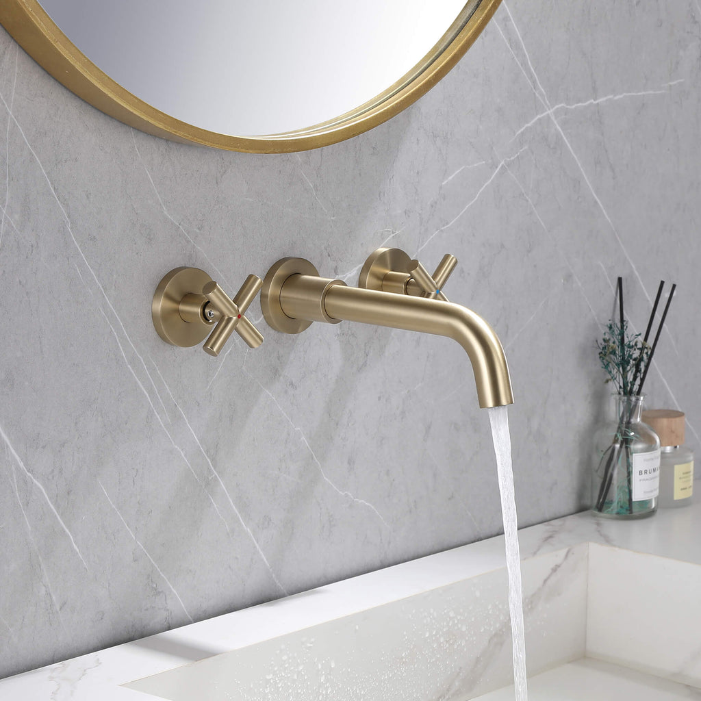 Wall Mounted Bathroom Basin Faucet with cUPC Certification Valve