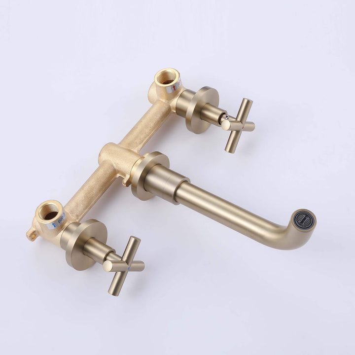 Wall Mounted Bathroom Basin Faucet with cUPC Certification Valve