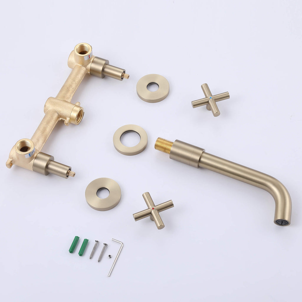 Wall Mounted Bathroom Basin Faucet with cUPC Certification Valve