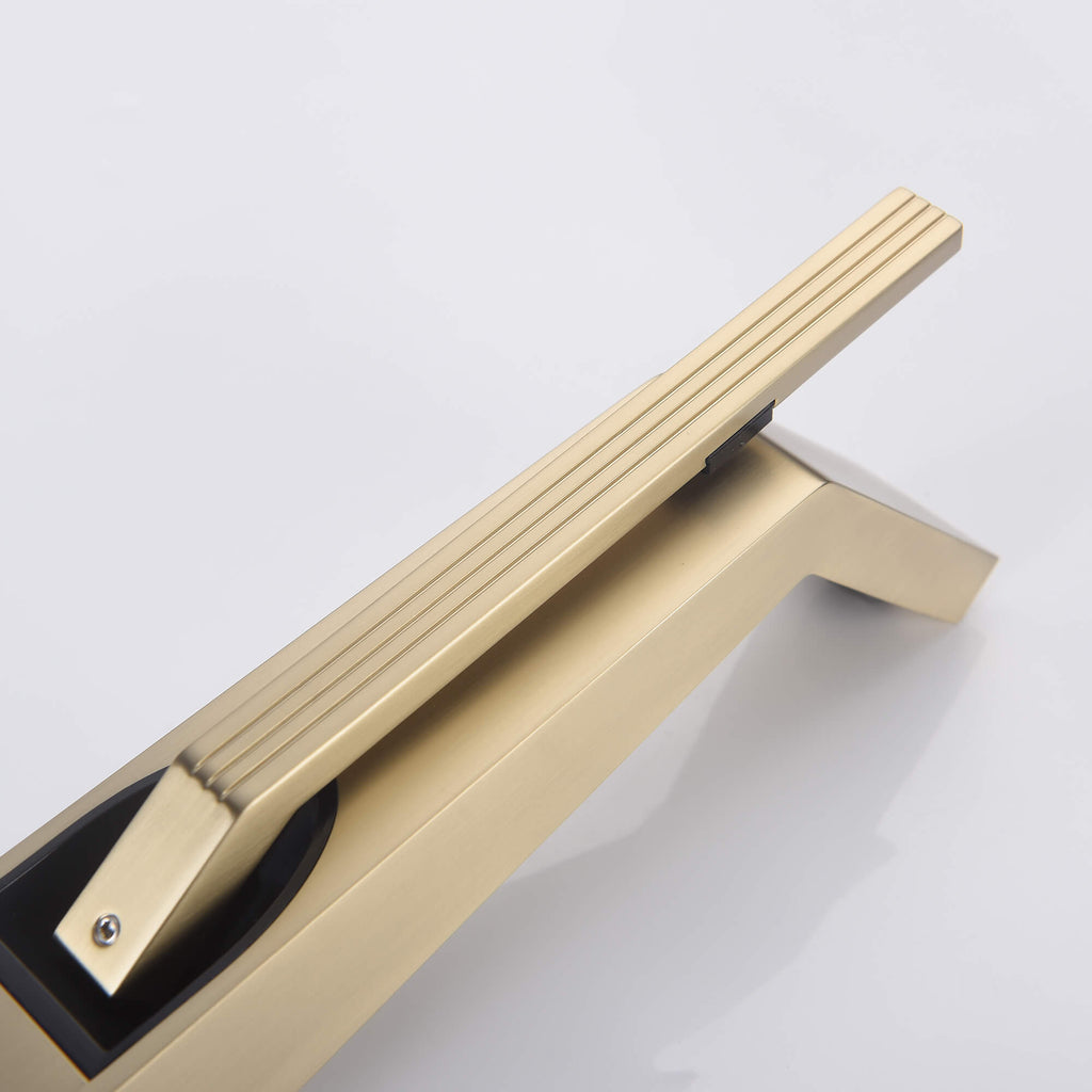 Bathroom Basin Mixer Tap Single Hole Bathroom Sink Faucet Matte Black/ Brushed Gold