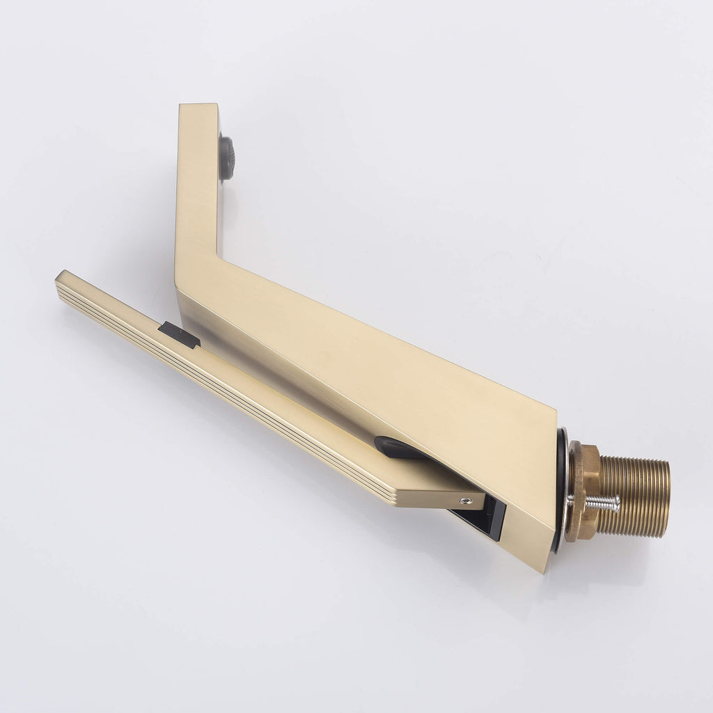Bathroom Basin Mixer Tap Single Hole Bathroom Sink Faucet Matte Black/ Brushed Gold
