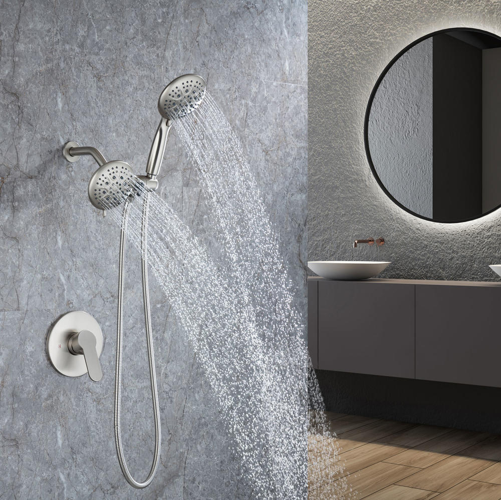 One-Handle 6-Spray Polished Chrome Shower Faucet